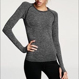 VSX Gray Heathered Seamless Long Sleeve